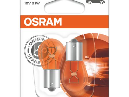 2PK - Osram 7507 PY21W 12V  BAU15s ORIGINAL High-Performance Automotive Bulb For Sale