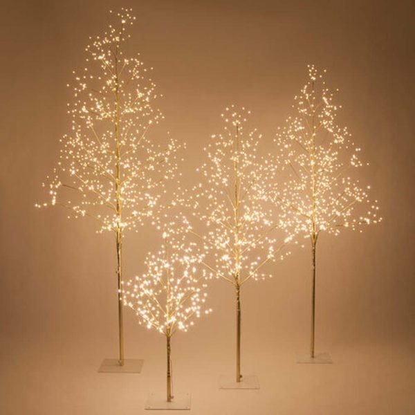 4-ft. Gold Fairy Light Tree, Warm White LED For Discount