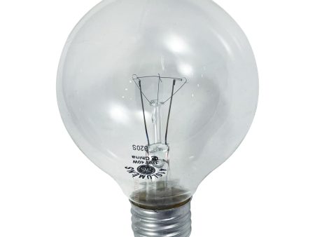 GE 40w 120V G25 Globe 410Lm 2600k Incandescent Bulb Discount