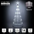 4-ft. Cool White LED Animated Outdoor Lightshow Christmas Tree For Sale