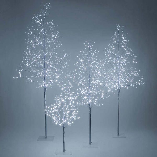 5-ft. Silver Fairy Light Tree, Cool White LED Cheap