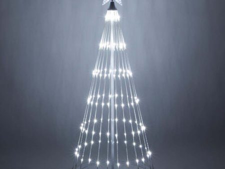 12-ft. Cool White LED Animated Outdoor Lightshow Christmas Tree Cheap