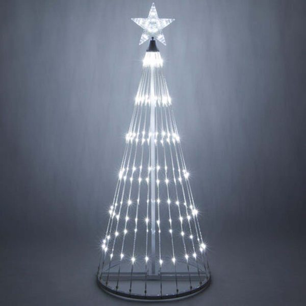 12-ft. Cool White LED Animated Outdoor Lightshow Christmas Tree Cheap