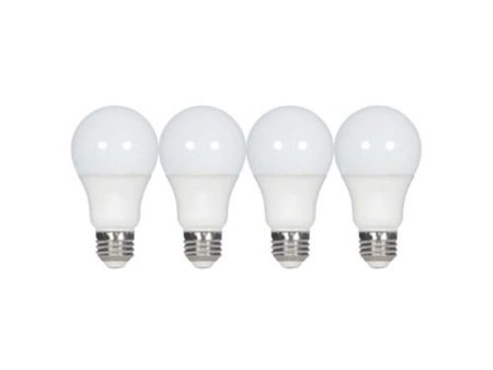 4Pk - Satco 9.5w A19 LED Frost 5000K Medium Base 220 deg. Beam Angle 120v Online now