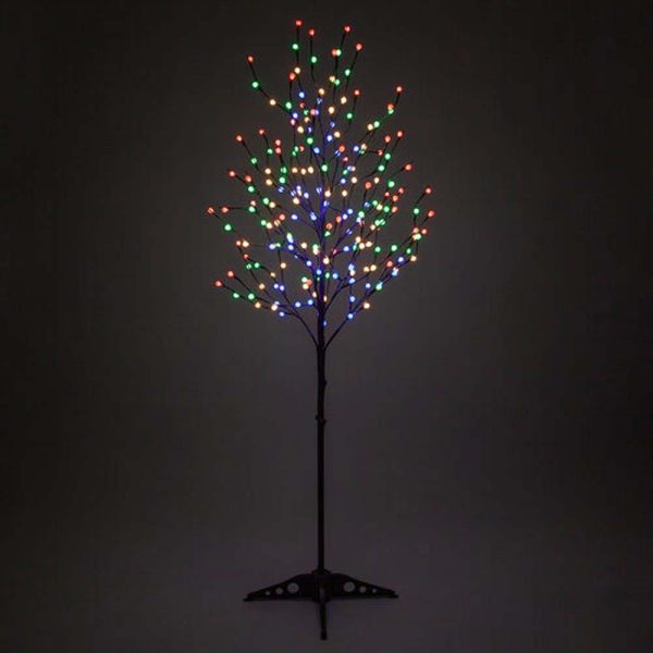 6-ft. Brown Lighted Ornamental Tree, Multicolor LED Online Hot Sale