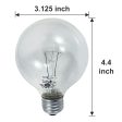 GE 40w 120V G25 Globe 410Lm 2600k Incandescent Bulb Discount