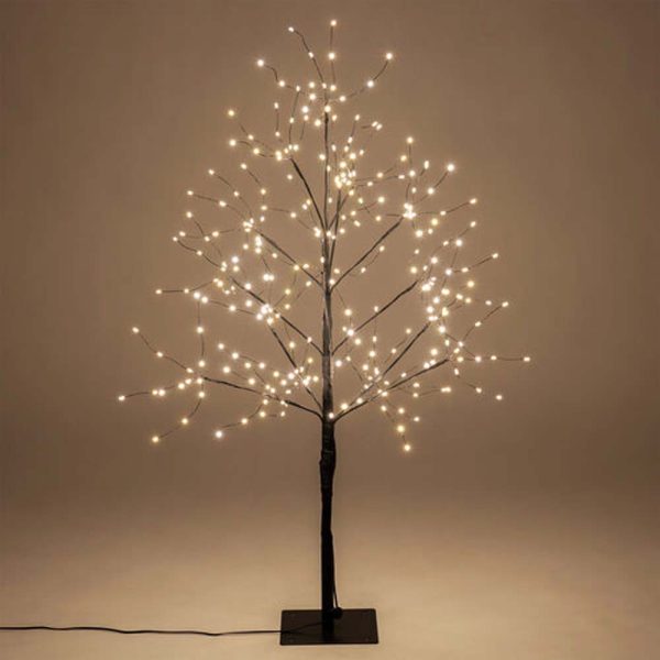 7-ft. Black Fairy Light Tree, Warm White LED Hot on Sale