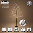 6-ft. Black Fairy Light Tree, Warm White LED Cheap