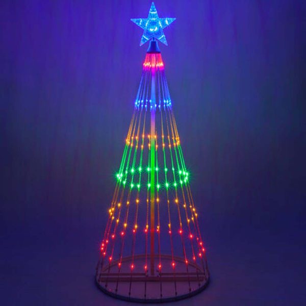 9-ft. Multicolor LED Animated Outdoor Lightshow Christmas Tree Supply