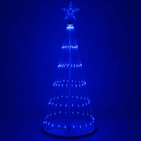 12-ft. Blue LED Animated Outdoor Lightshow Christmas Tree Online now