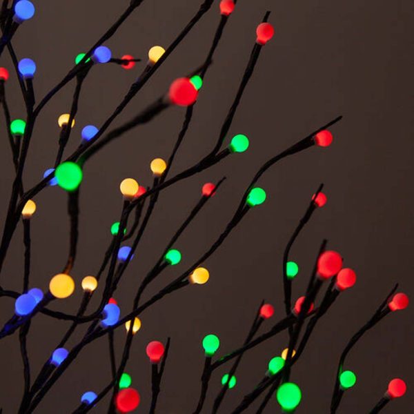 6-ft. Brown Lighted Ornamental Tree, Multicolor LED Online Hot Sale