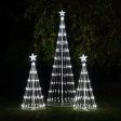 6-ft. Cool White LED Animated Outdoor Lightshow Christmas Tree Supply