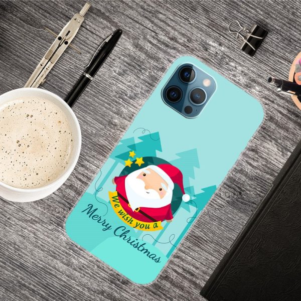 iPhone 16 Pro Max Case Christmas Pattern Printing Soft Flexible Phone Cover - Santa For Cheap