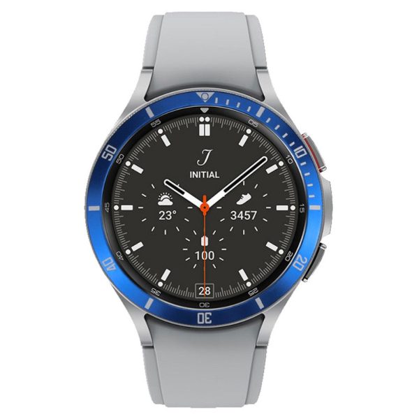 Samsung Galaxy Watch7   Watch6   Watch5   Watch4   40mm Watch Bezel Ring Zinc Alloy Dial Bezel Adhesive Frame Ring Cover - Blue Hot on Sale