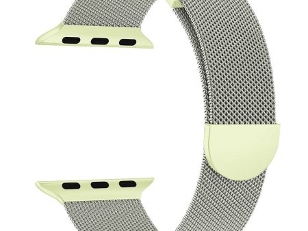 KALEBOL Apple Watch Series 41mm - 40mm - 38mm Milanese Metal Watchband - Starlight   Green Online