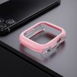 Apple Watch 7   8   9 41mm Hollow-Out Bump Resistant+Flexible Protection Cover Watch Frame Case - Pink Cheap