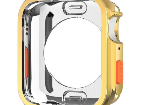 Apple Watch Series 4   5   6   SE   SE (2022) 44mm   7   8   9 45mm Drop Protection Flexible Watch Frame Case - Gold Online Hot Sale