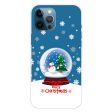 iPhone 16 Pro Max Case Christmas Pattern Printing Soft Flexible Phone Cover - Snowman Crystal Ball Sale