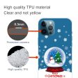 iPhone 16 Pro Max Case Christmas Pattern Printing Soft Flexible Phone Cover - Snowman Crystal Ball Sale