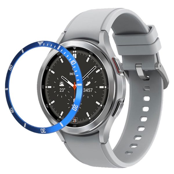 Samsung Galaxy Watch7   Watch6   Watch5   Watch4   40mm Watch Bezel Ring Zinc Alloy Dial Bezel Adhesive Frame Ring Cover - Blue Hot on Sale