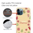 iPhone 16 Pro Max Case Christmas Pattern Printing Soft Flexible Phone Cover - Christmas Sticker Supply