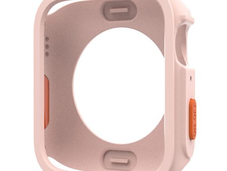 Apple Watch Series 4   5   6   SE   SE (2022) 44mm   7   8   9 45mm Drop Protection Flexible Watch Frame Case - Pink Discount