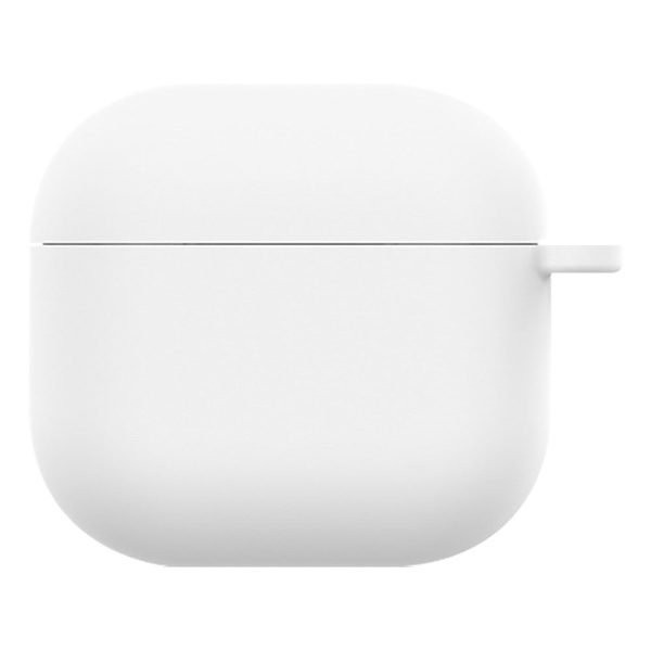 AirPods 4 Silicone Case Soft Wireless Earbud Organizer Cover - White Sale