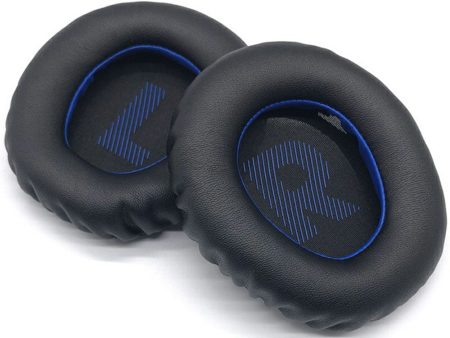 1Pair JBL Quantum 360   350 Headphone Ear Pads Protein Leather Earmuffs - Black+Blue Sale