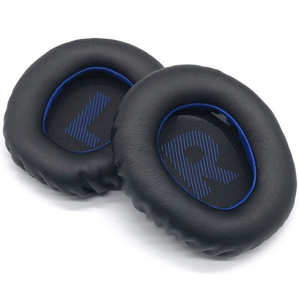 1Pair JBL Quantum 360   350 Headphone Ear Pads Protein Leather Earmuffs - Black+Blue Sale