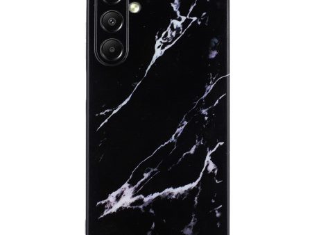 Marble design Samsung Galaxy A55 cover - Black Sale