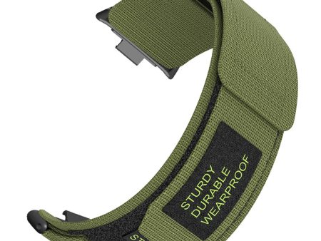 Xiaomi Smart Band 8 Pro   Redmi Watch 4 Magic Tape Nylon Strap Replacement Watch Band - Army Green Hot on Sale