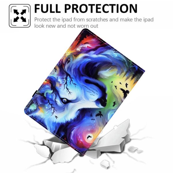 Lenovo Tab M9 TB-310FU Case Pattern Printing Tablet Cover Shockproof Leather Card Holder Stand Case - Dog Online now