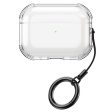 AirPods 2 Case Earphone Protective Flexible Cover with Ring Strap - Transparent Cheap