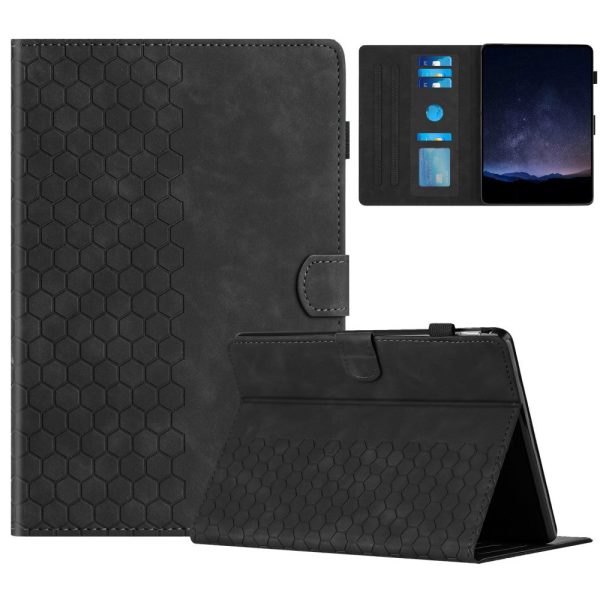 Amazon Kindle Paperwhite 4 (2018)   3 (2015)   2 (2015)   1 (2015) Case Honeycomb Printed Leather Tablet Cover with Card Slot - Black For Cheap