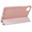 Xiaomi Redmi Pad SE 4G 8.7 inch Case Vegan Leather+Silicone Origami Stand Protective Cover - Rose Gold Sale