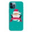 iPhone 16 Pro Max Case Christmas Pattern Printing Soft Flexible Phone Cover - Santa and Gift and Cane Fashion