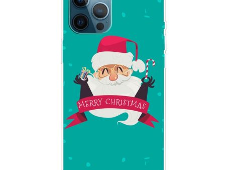 iPhone 16 Pro Max Case Christmas Pattern Printing Soft Flexible Phone Cover - Santa and Gift and Cane Fashion