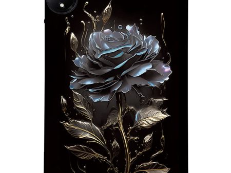 Xiaomi Redmi Pad SE 4G Flexible Case Pattern Printing Slim Tablet Protective Cover - Black Rose on Sale