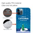 iPhone 16 Pro Max Case Christmas Pattern Printing Soft Flexible Phone Cover - Snowman and Christmas Tree Online