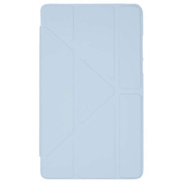 Xiaomi Redmi Pad SE 4G 8.7 inch Case Vegan Leather+Silicone Origami Stand Protective Cover - Baby Blue Sale