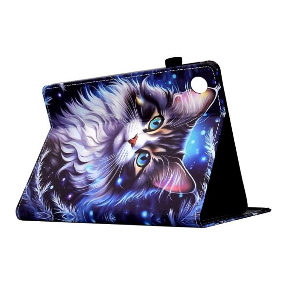 Samsung Galaxy Tab A8 10.5 (2021) X205   X200 Case Pattern Printing Tablet Cover Shockproof Leather Card Holder Stand Case - Cat Fashion