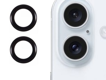 2-pack   Set iPhone 16   16 Plus Camera Lens Protector Scratch-Resistant Corning Gorilla Glass Lens Film - Black Hot on Sale