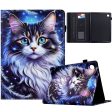 Samsung Galaxy Tab A8 10.5 (2021) X205   X200 Case Pattern Printing Tablet Cover Shockproof Leather Card Holder Stand Case - Cat Fashion