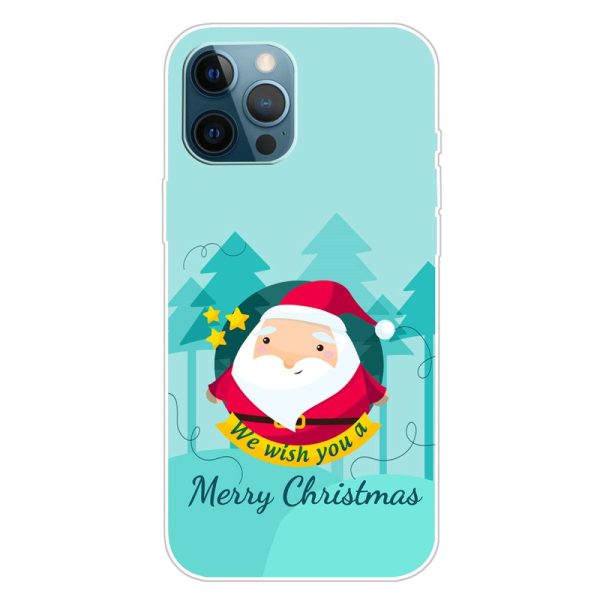 iPhone 16 Pro Max Case Christmas Pattern Printing Soft Flexible Phone Cover - Santa For Cheap