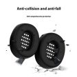 1 Pair Earpad Silicone Case JBL Tune 770NC On-Ear Headphone Cushion Protective Cover - Black Fashion