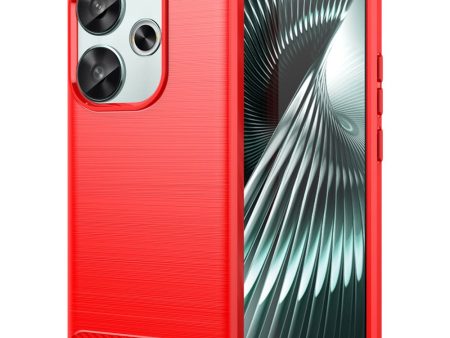 Carbon Flex Xiaomi Poco F6   Xiaomi Redmi Turbo 3 cover - Red Fashion