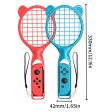 STARTRC GAMES 1 Pair ABS Tennis Racket Handle Holder with Wrist Strap Nintendo Switch Sports Games Supply