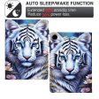 Samsung Galaxy Tab A9+ Case Pattern Printing Tablet Cover Shockproof Leather Card Holder Stand Case - Tiger Online Hot Sale