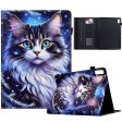 Lenovo Tab M9 TB-310FU Case Pattern Printing Tablet Cover Shockproof Leather Card Holder Stand Case - Cat For Sale