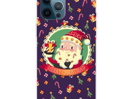 iPhone 16 Pro Max Case Christmas Pattern Printing Soft Flexible Phone Cover - Santa and Gifts Online now